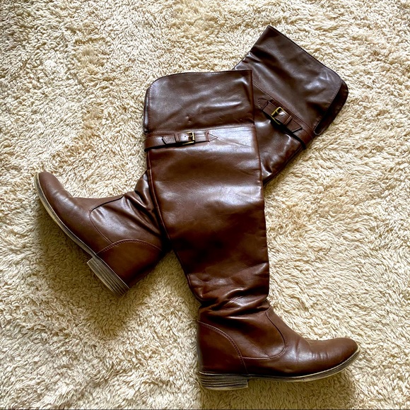 Bass Isabella Brown Leather Boots 